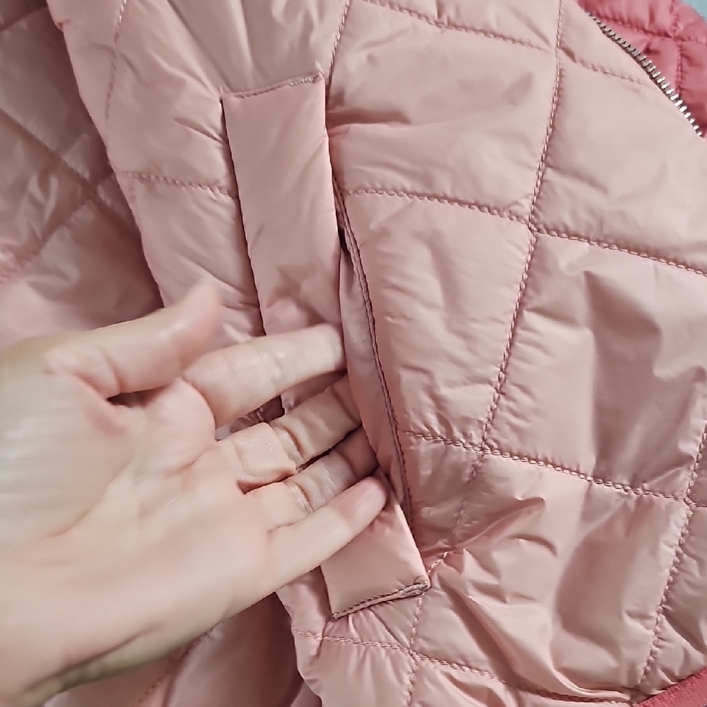 Express Women's Puffer Jacket - Dusty Rose Color Sz Med - Picture 7 of 10